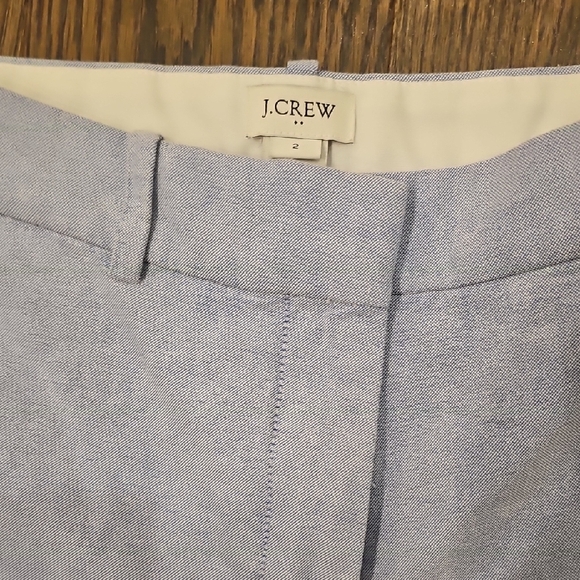 J. Crew 100% Cotton Blue Cropped Pants - Picture 3 of 7